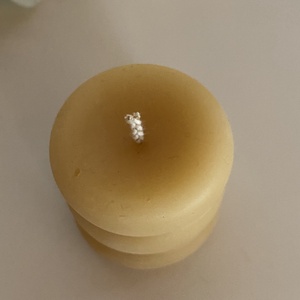 Méhviasz gyertya-kicsi gyűrűs henger - esküvő - dekoráció - gyertya & gyertyatartó - Meska.hu