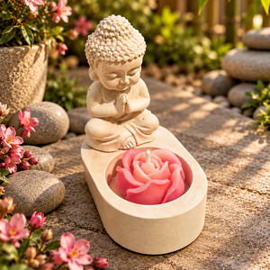 Buddhás mécsestartó - Meska.hu