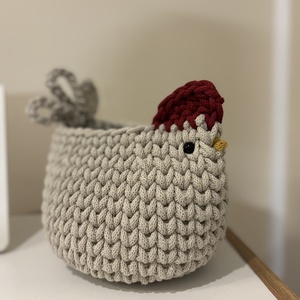 Horgolt tyúk tároló - Meska.hu