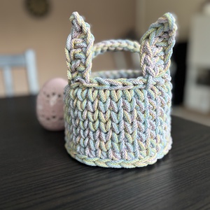 Horgolt tojásgyűjtő kosár - Meska.hu