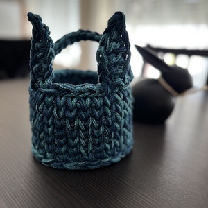 Horgolt tojásgyűjtő kosár - Meska.hu