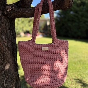 Horgolt tote bag/ válltáska - Meska.hu