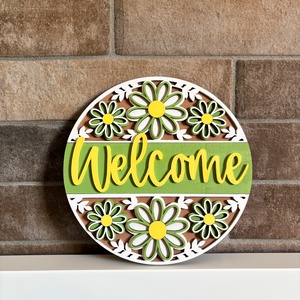 Welcome üdvözlő ajtó tábla dekor dísz - Meska.hu