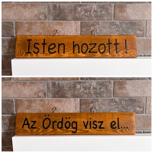 Kézzel Készített Egyedi Fa Üdvözlőtábla Welcome  - Meska.hu