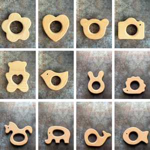 Csörgő rágóka  #01  Zsálya  Karamell  Bézs   - baba - mama - baba játékok - rágóka - Meska.hu