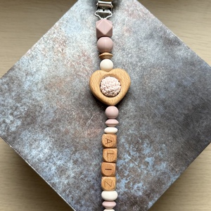 Cumilánc #02  Rózsagyökér Vanília, Baba - mama, Baba játékok, Cumilánc, Csomózás, Gyöngyfűzés, gyöngyhímzés, MESKA