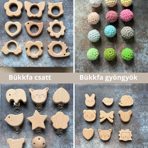 Cumilánc #04 Barna Bézs - baba - mama - baba játékok - cumilánc - Meska.hu