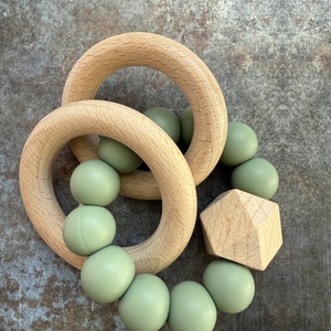 Csörgő rágóka # 27 Zs�lya, Baba - mama, Baba játékok, Rágóka, Csomózás, Gyöngyfűzés, gyöngyhímzés, MESKA