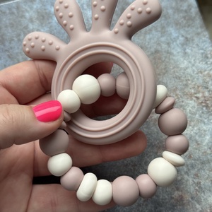 Polip r�góka #02 rózsagyökér - vanília  - baba - mama - baba játékok - rágóka - Meska.hu