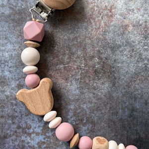 Cumilánc #15  mályva vanília, Baba - mama, Baba játékok, Cumilánc, Csomózás, Gyöngyfűzés, gyöngyhímzés, MESKA