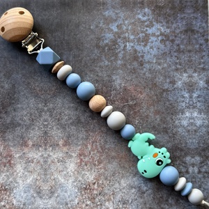 Cumilánc #18 dínós, Baba - mama, Baba játékok, Cumilánc, Csomózás, Gyöngyfűzés, gyöngyhímzés, MESKA