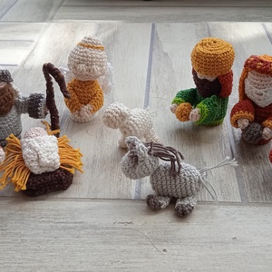 Betlehem - készletben és külön figuránként is - 9 horgolt amigurumi figura - Meska.hu
