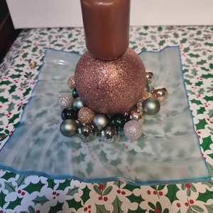 Asztali dísz - karácsony - karácsonyi lakásdekoráció - ünnepi asztaldekoráció - Meska.hu