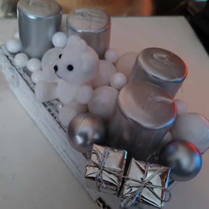 Asztali dísz adventre - Meska.hu