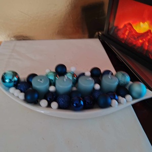 Asztali dísz adventre - karácsony - adventi díszek - adventi gyertyadíszek és koszorúdíszek - Meska.hu