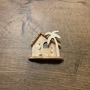 Mini betlehem  - karácsony - karácsonyi lakásdekoráció - karácsonyi lakásdíszek - Meska.hu