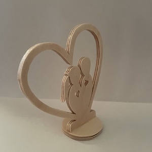 Szívbe pár asztaldísz - otthon & életmód - dekoráció - asztal és polc dekoráció - asztaldísz - Meska.hu