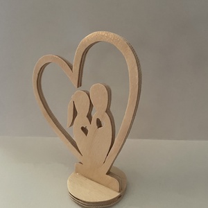 Szívbe pár asztaldísz - otthon & életmód - dekoráció - asztal és polc dekoráció - asztaldísz - Meska.hu