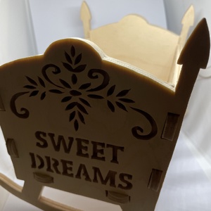 Baba játék kis bölcső  - játék & sport - baba & babaház - baba - Meska.hu