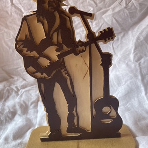 Country zenész portré asztaldísz - esküvő - dekoráció - asztaldísz - Meska.hu