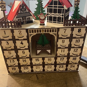 Adventi kalendárium , Karácsony, Adventi díszek, Adventi naptár, Famegmunkálás, MESKA