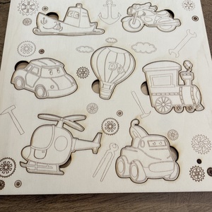 Járműves puzzle - Meska.hu