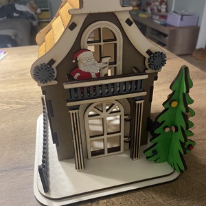 Mikulásház, Karácsony, Mikulás, Mikulás beltéri dekoráció, Famegmunkálás, MESKA