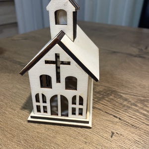 Mini templom , Esküvő, Dekoráció, Asztaldísz, Famegmunkálás, MESKA