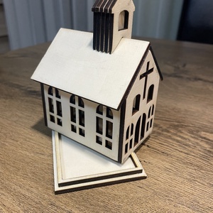 Mini templom  - esküvő - dekoráció - asztaldísz - Meska.hu