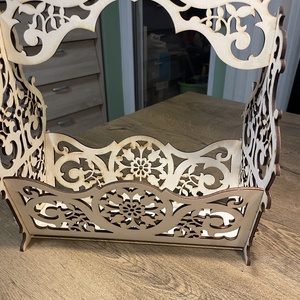 Füles kosár, Esküvő, Dekoráció, Asztaldísz, Famegmunkálás, MESKA