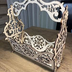 Füles kosár - esküvő - dekoráció - asztaldísz - Meska.hu