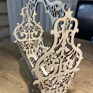 Füles kosár - esküvő - dekoráció - asztaldísz - Meska.hu