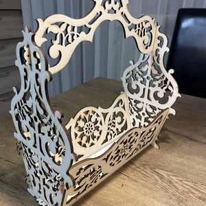 Füles kosár - esküvő - dekoráció - asztaldísz - Meska.hu