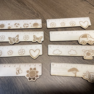 Kis vonalzó, Otthon & Életmód, Papír, írószer, Ajándékozás kellékei, Meghívó, Famegmunkálás, MESKA