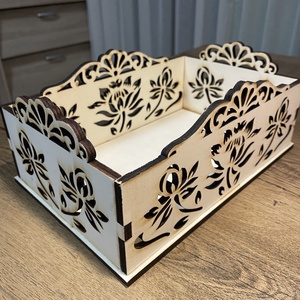 Asztali nagy troló - kellékek & szerszámok - hobby fa alapanyag - tároló - Meska.hu