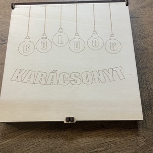 Karácsonyfadísz dobozban - Meska.hu