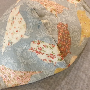 Nyári madaras maszk, halványkék női arcmaszk, romantikus textil maszk, állítható fülű maszk - női - női - Meska.hu