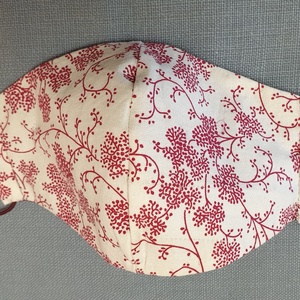 Alkalmi maszk, püspöklila női arcmaszk, textil női maszk, 2 rétegű mintás maszk - női - női - Meska.hu