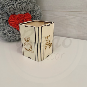 Gravírozott ceruzatartó - otthon & életmód - papír, írószer - ceruza & toll - Meska.hu