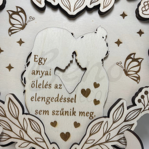 Virágos szív anya és lánya - otthon & életmód - dekoráció - asztal és polc dekoráció - asztaldísz - Meska.hu