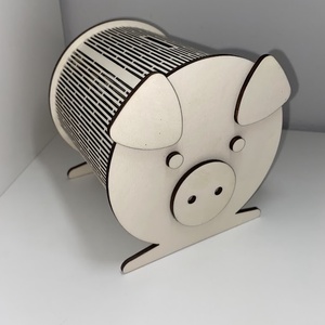 Malacpersely, Otthon & Életmód, Dekoráció, Asztal és polc dekoráció, Persely, Gravírozás, pirográfia, MESKA