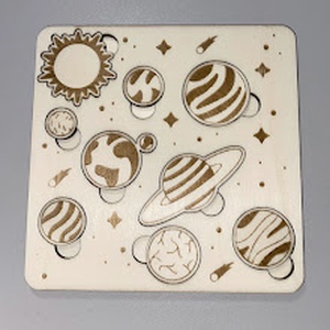 Bolygós puzzle, Játék & Sport, Puzzle, Forma puzzle, Gravírozás, pirográfia, MESKA