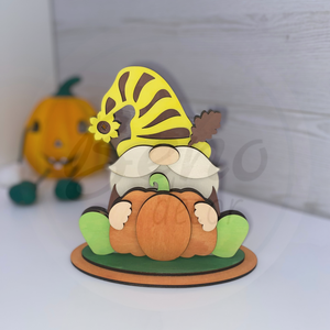 Manó 3D-s tökkel, Otthon & Életmód, Dekoráció, Halloween, Halloweeni dekoráció, Gravírozás, pirográfia, Festett tárgyak, MESKA