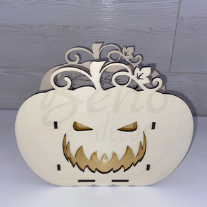 Töklámpás, Otthon & Életmód, Dekoráció, Halloween, Halloweeni tök, Gravírozás, pirográfia, MESKA