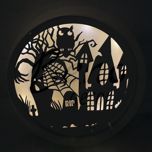 Halloween-i éjszakai lámpa, Otthon & Életmód, Dekoráció, Halloween, Halloweeni tök, Gravírozás, pirográfia, MESKA
