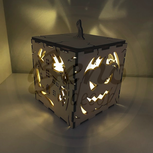 Halloween-i lámpás tök és ház mintával - otthon & életmód - dekoráció - halloween - halloweeni tök - Meska.hu