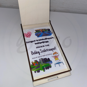 Pénz/utalványátadó doboz Születésnapra - otthon & életmód - dekoráció - asztal és polc dekoráció - díszdoboz - Meska.hu