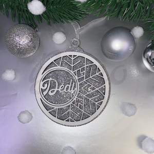 Karácsonyfadísz - Dédi felirat - Meska.hu