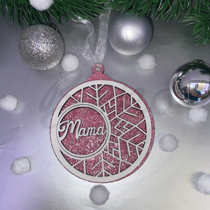 Karácsonyfadísz - Mama felirat - Meska.hu