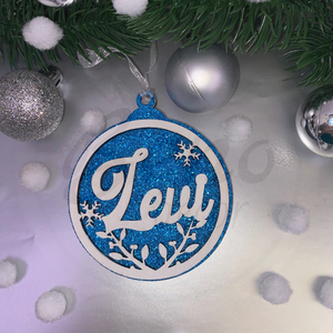 Neves karácsonyfadísz - karácsony - karácsonyi lakásdekoráció - karácsonyfadíszek - Meska.hu